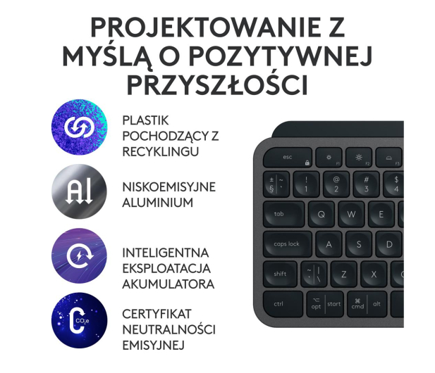 LOGITECH MX Keys S Plus Grafit 920-011589 - 1145862 - zdjęcie 14